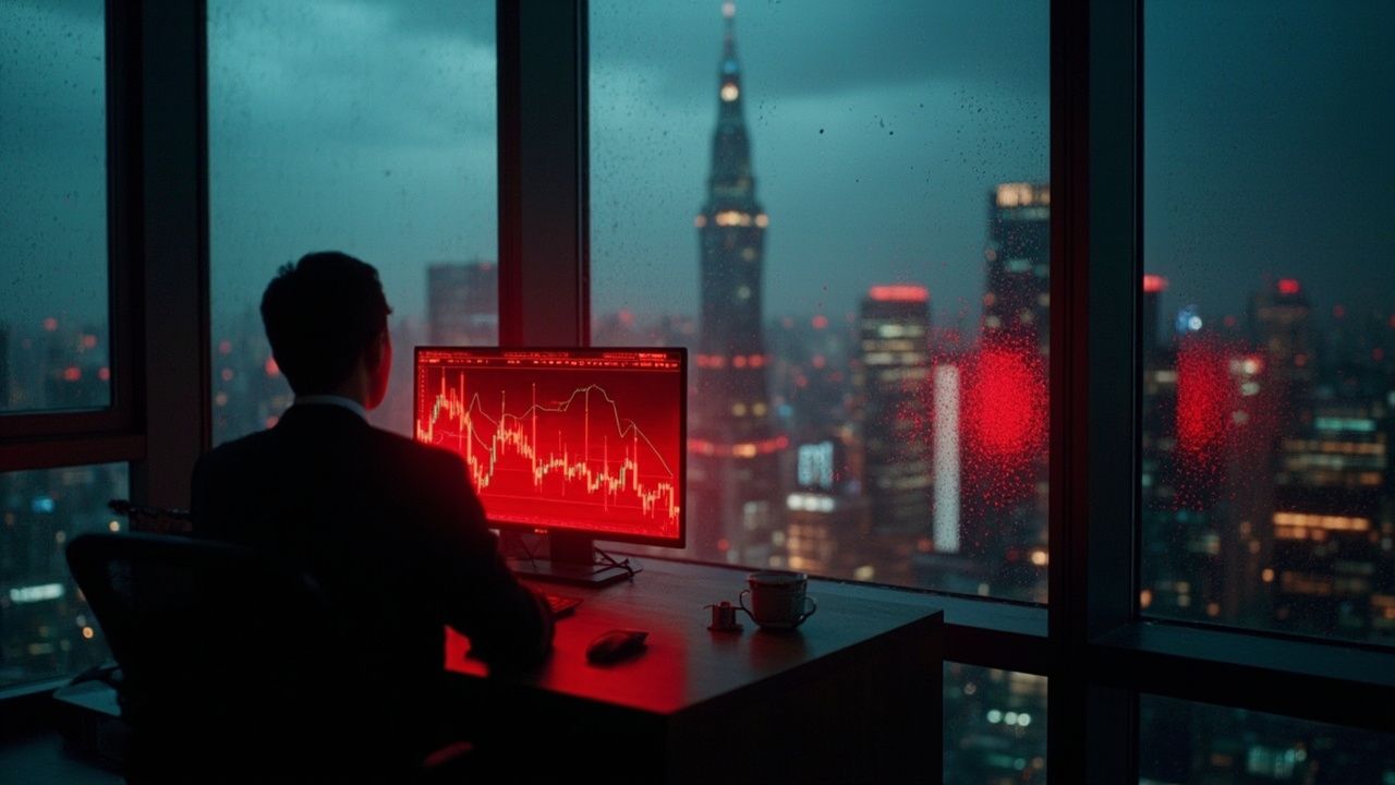 雨夜窗前看跌的股票账户