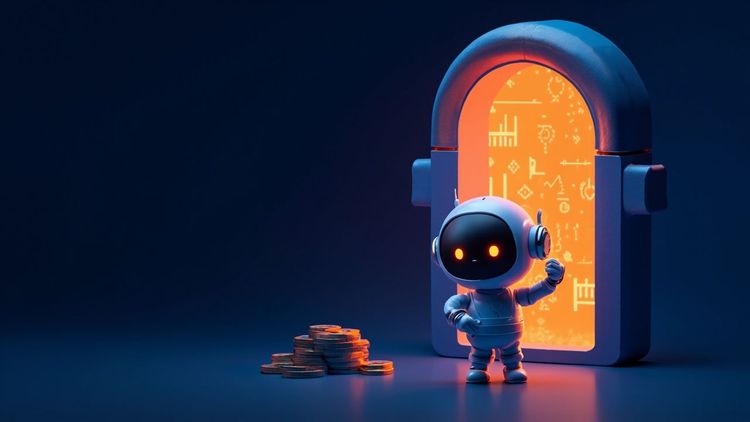 被厚重锁链守护的数据宝库,门外是想要合作又愿意付钱的 AI 助手