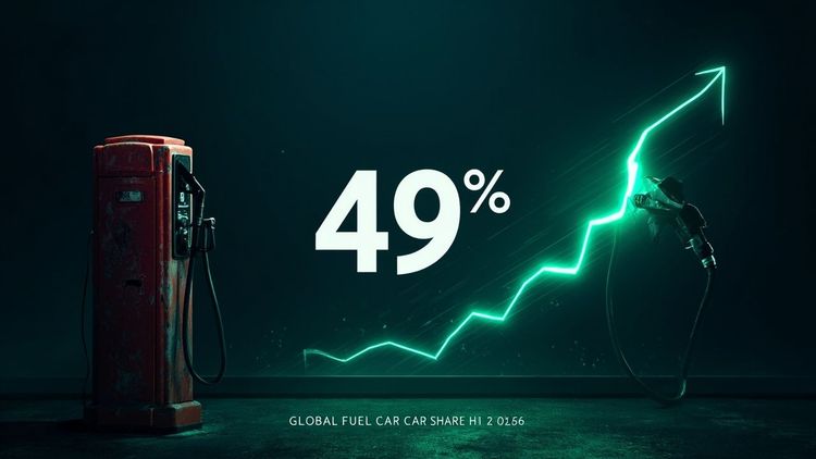 全球燃油车销量跌破 50% 历史拐点