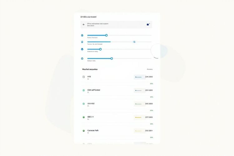 VisaPivot 8 路径选择器 Web App Mockup:5 维输入 + 8 路径推荐排序