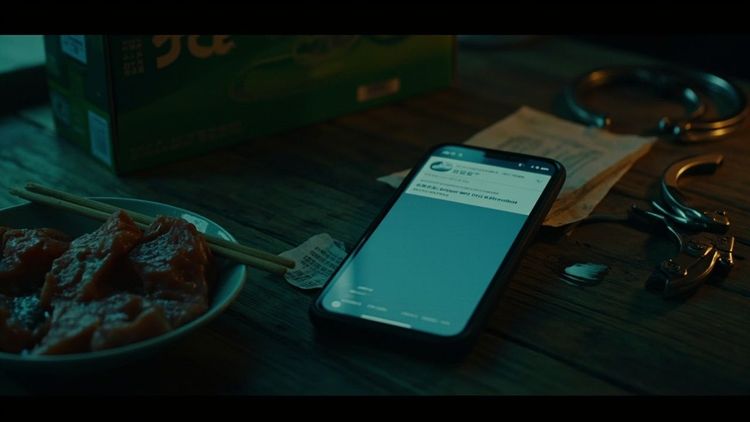 封面图：深夜厨房桌面上一部亮着