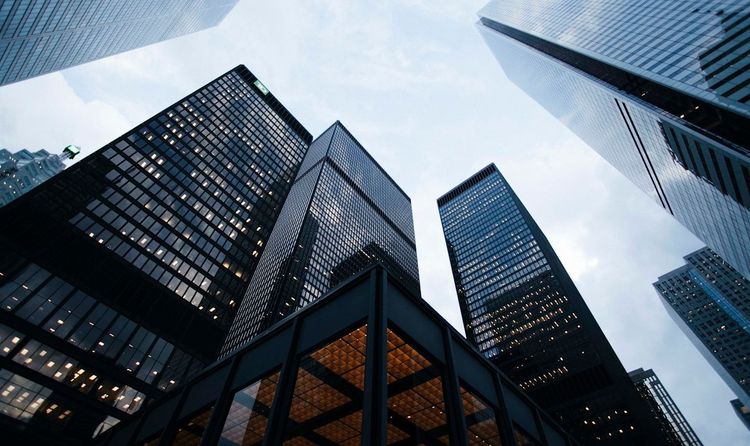 天际线上的现代中国城市建筑